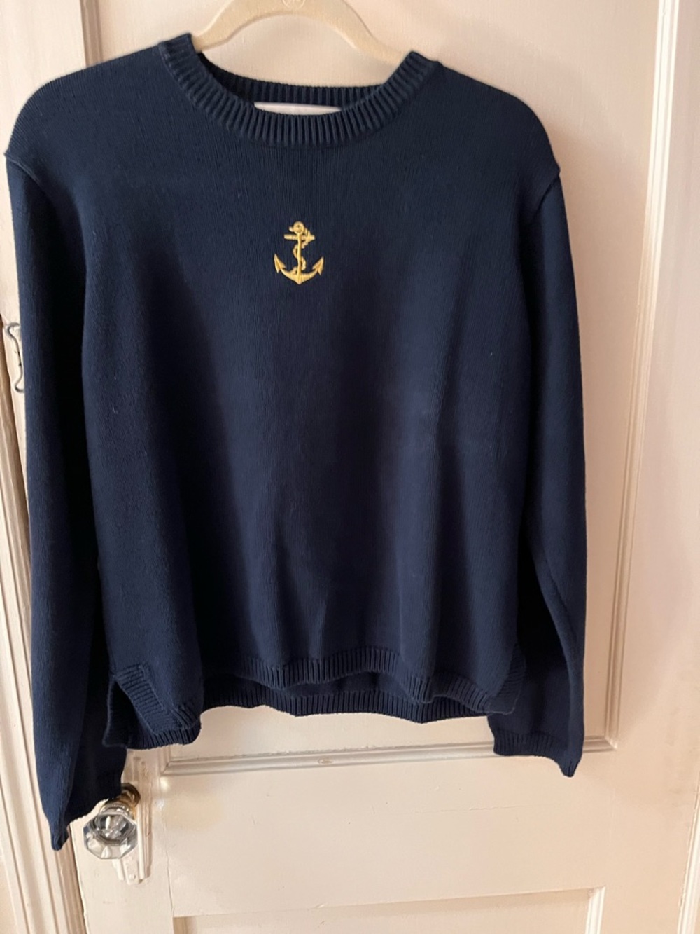 Ladies Jones of New York Anchor Crewneck Sweater - Size L